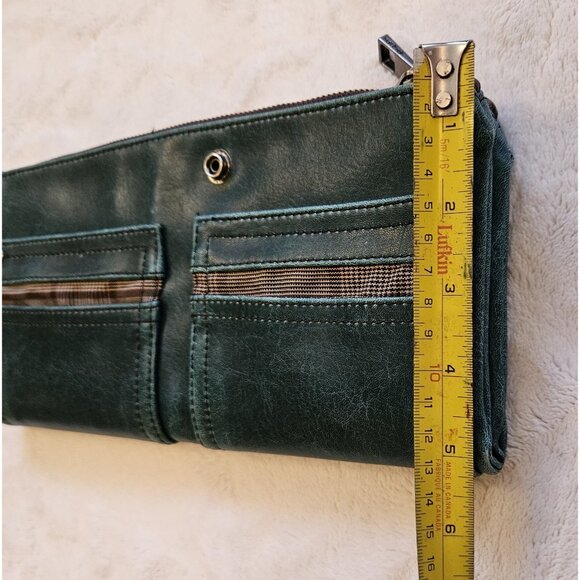 Matt & Nat Vegan Leather Clutch Bag Purse Teal Green UEC - Picture 9 of 9